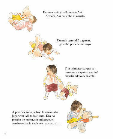 Ilustración de Aki y el Zorrito