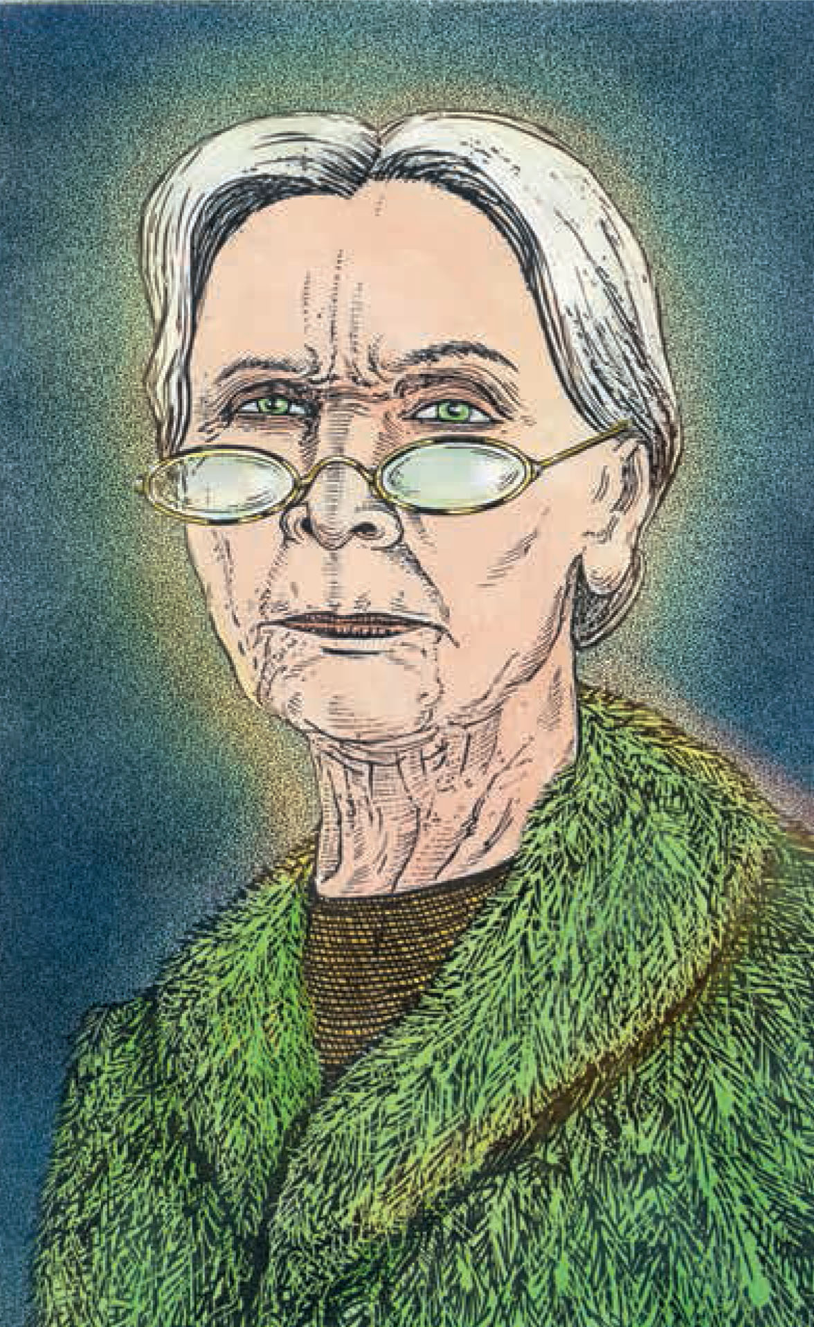 Ilustración de La Señora Lana y el aroma del chocolate