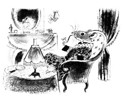 Ilustración de Basil, el ratón superdetective