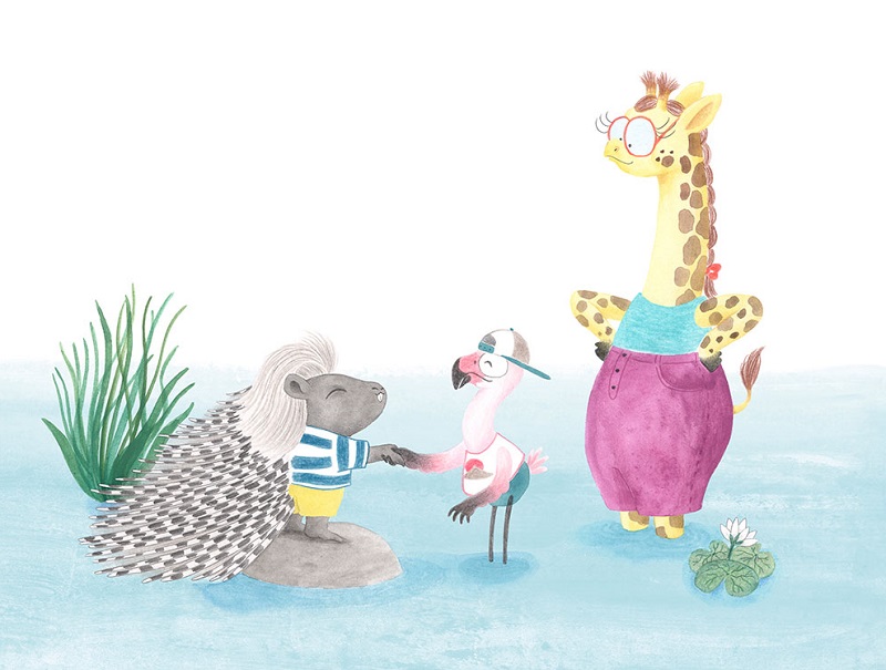 Ilustración de Julia & Paco. Un nuevo amigo