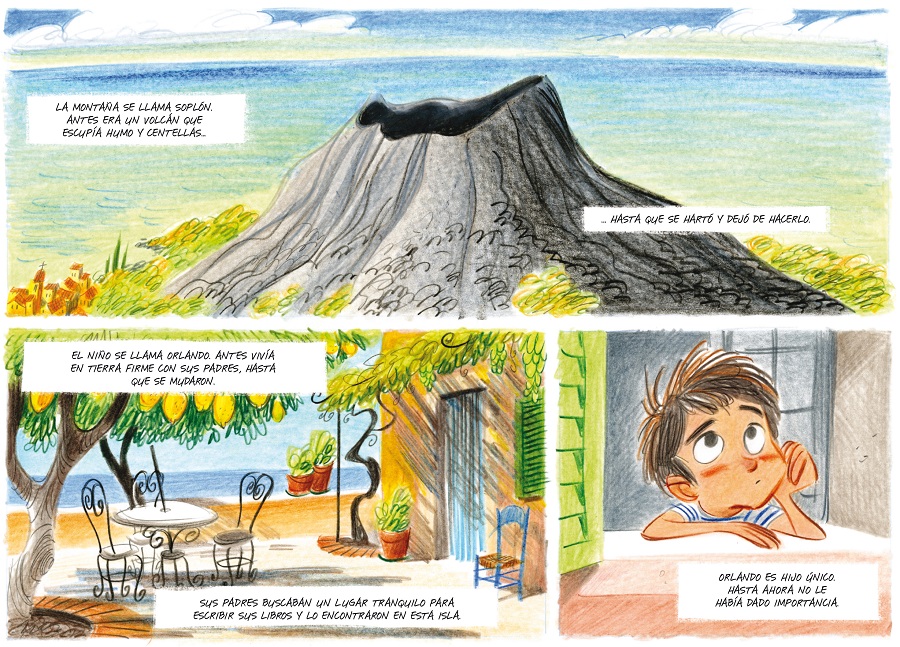 Ilustración de Orlando. El secreto del monte Soplón
