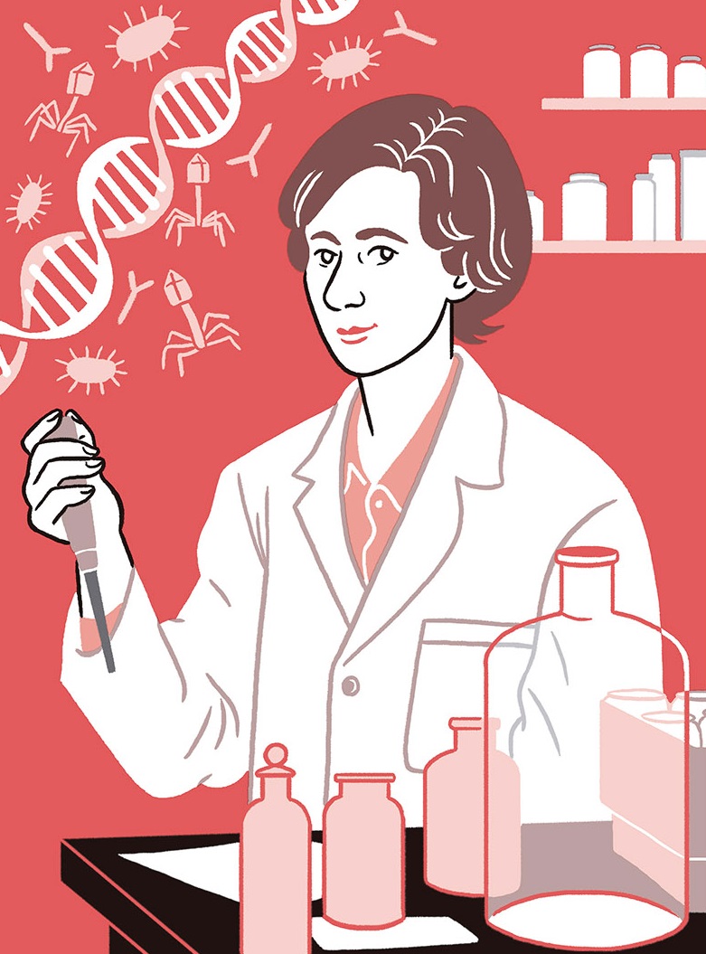 Ilustración de ELLAS SON DE CIENCIAS