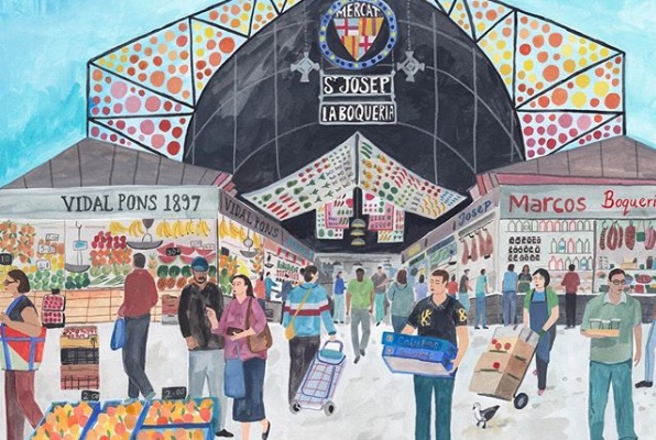 Ilustración de Mercados, un mundo por descubrir