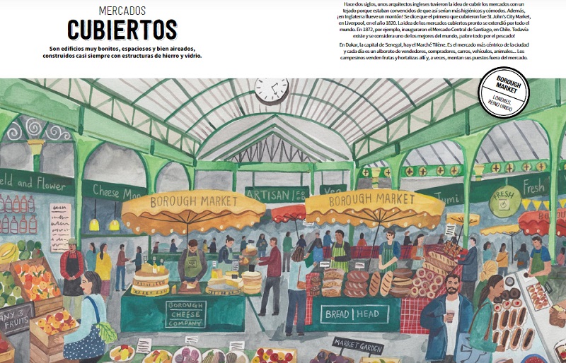 Ilustración de Mercados, un mundo por descubrir