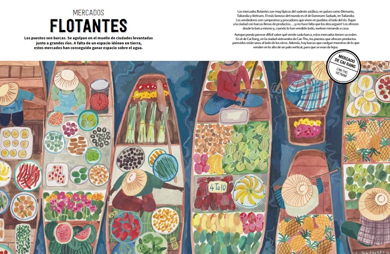 Ilustración de Mercados, un mundo por descubrir