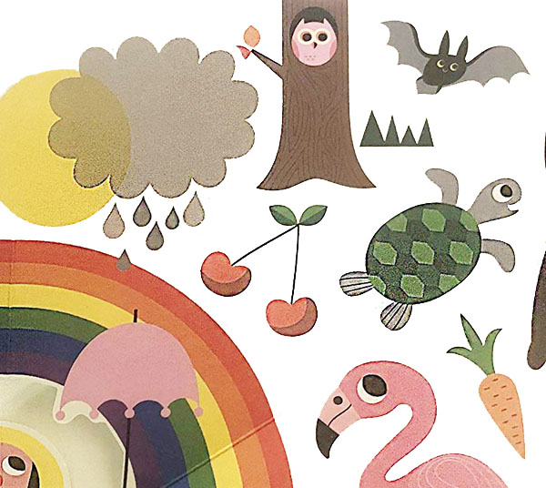 Ilustración de Números, colores, contrarios, formas ¡y yo!