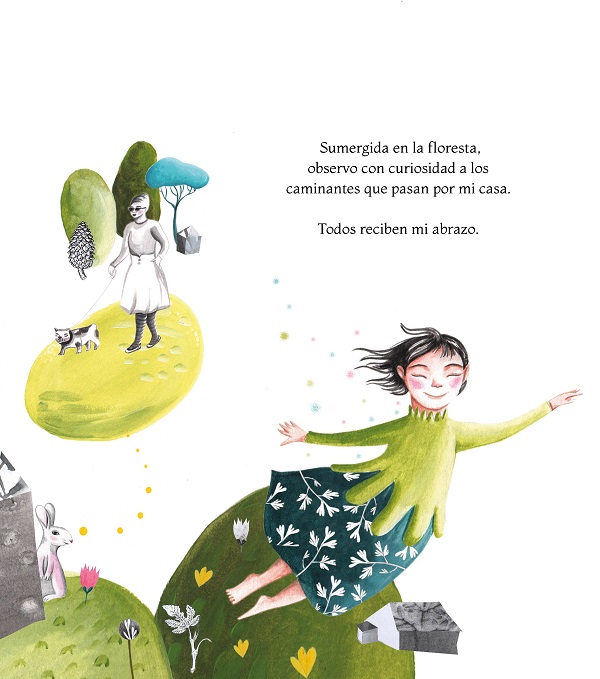 Ilustración de Un baño de bosque