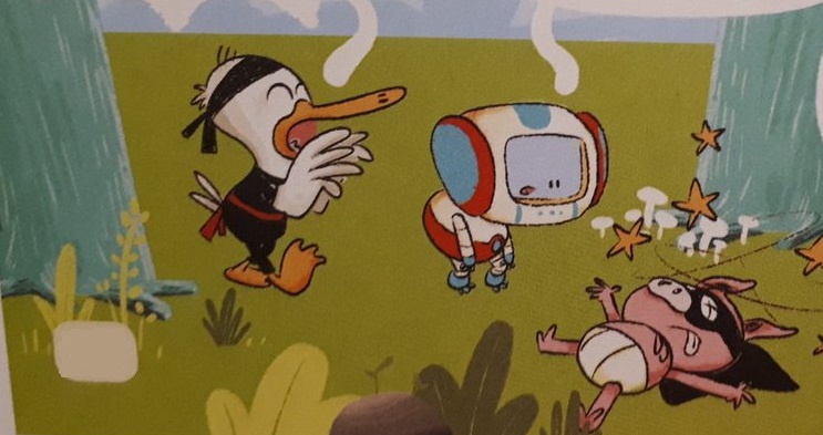 Ilustración de El robot del bosque