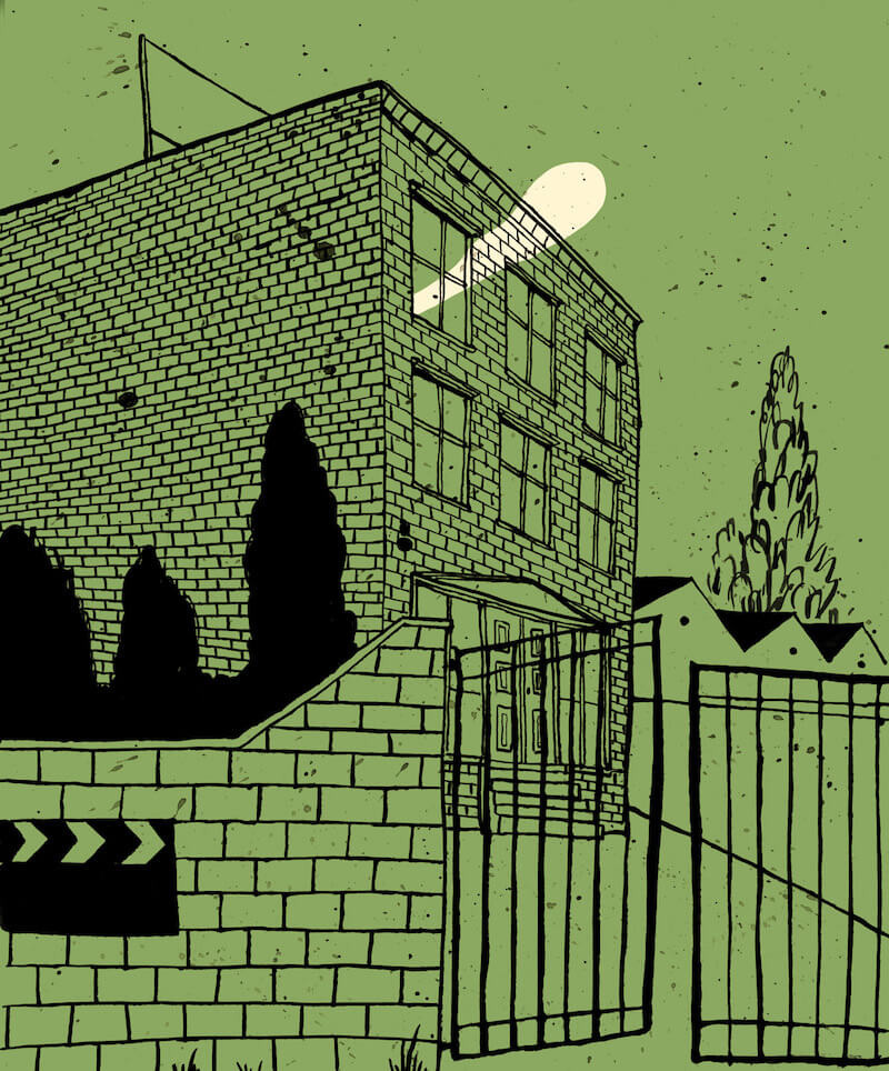 Ilustración de El hombre bajo el farol