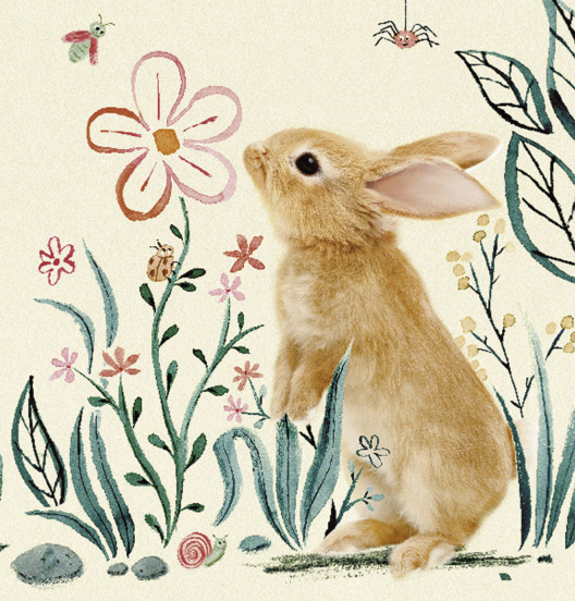Ilustración de Buenas noches, conejita