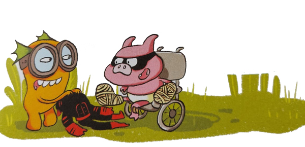 Ilustración de Super Cerdo