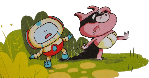 Ilustración de Super Cerdo
