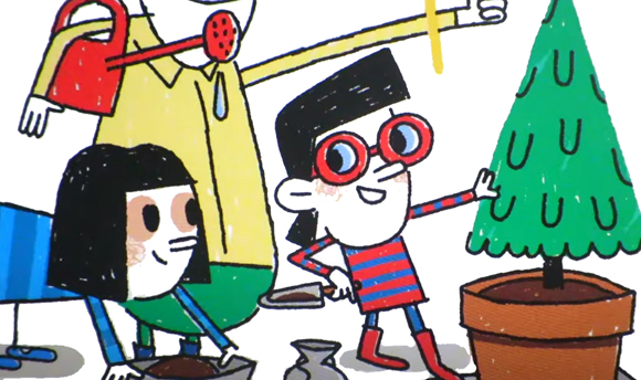 Ilustración de El árbol de Navidad paso a paso