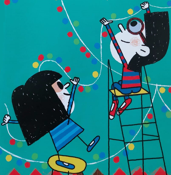 Ilustración de El árbol de Navidad paso a paso