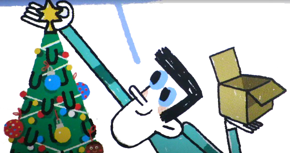 Ilustración de El árbol de Navidad paso a paso