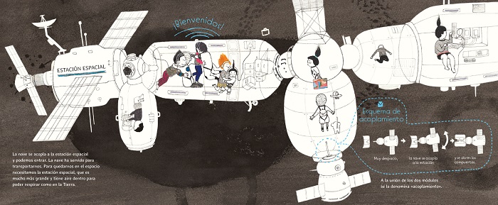Ilustración de Astronautas