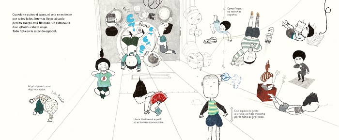 Ilustración de Astronautas