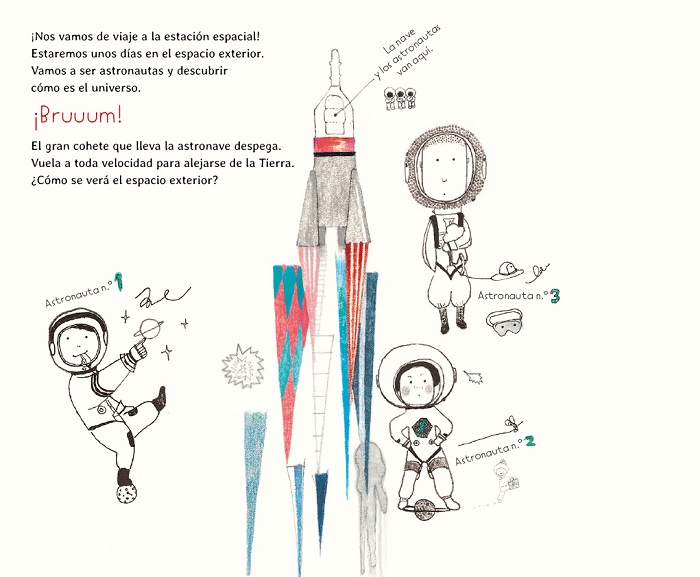 Ilustración de Astronautas