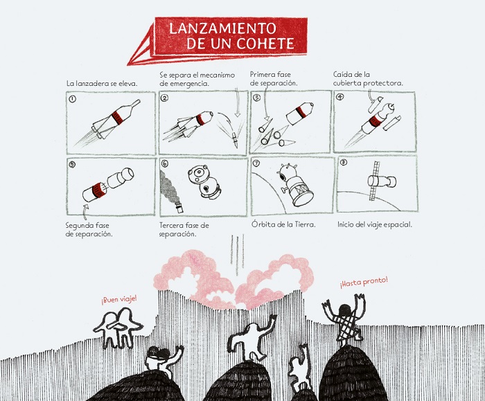 Ilustración de Astronautas