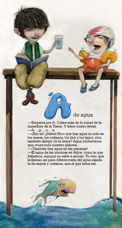Ilustración de El Abecedario de Nico y Arturo