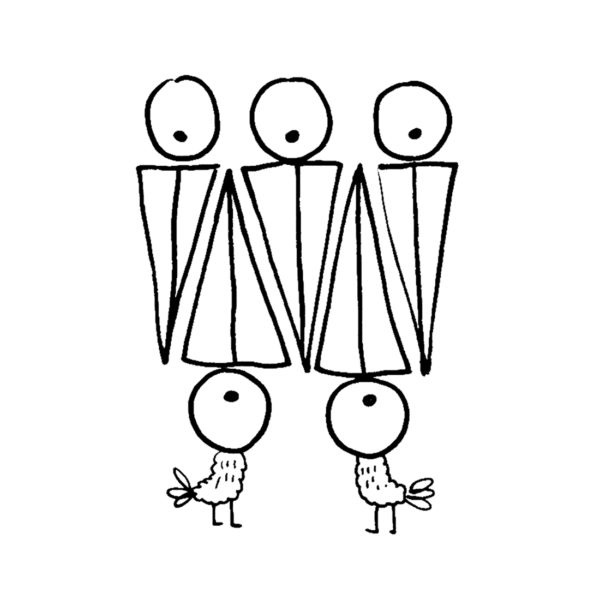 Ilustración de Monstruos dentro de monstruos para gritar y colorear