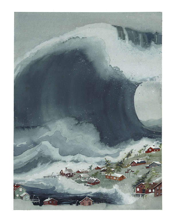 Ilustración de Lena, Theo y el mar