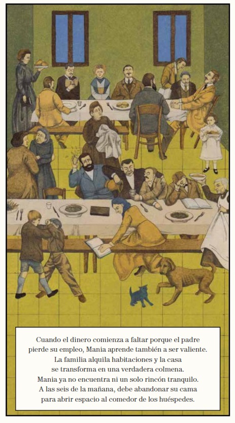 Ilustración de Marie Curie