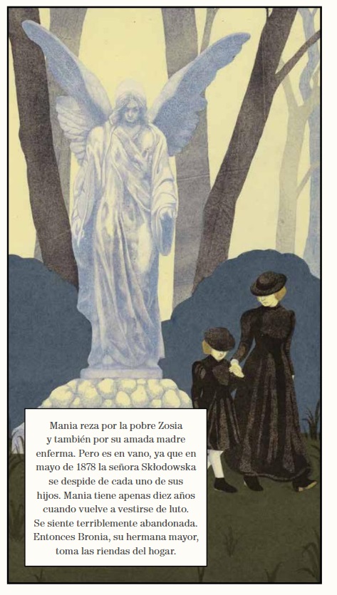 Ilustración de Marie Curie