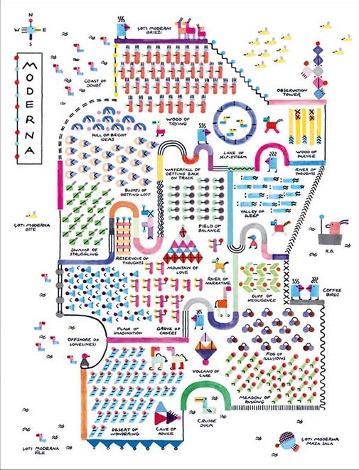 Ilustración de Atlas de las islas imaginarias