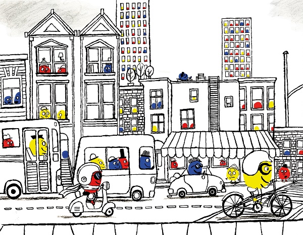 Ilustración de MEZCLADOS. Una historia de colores