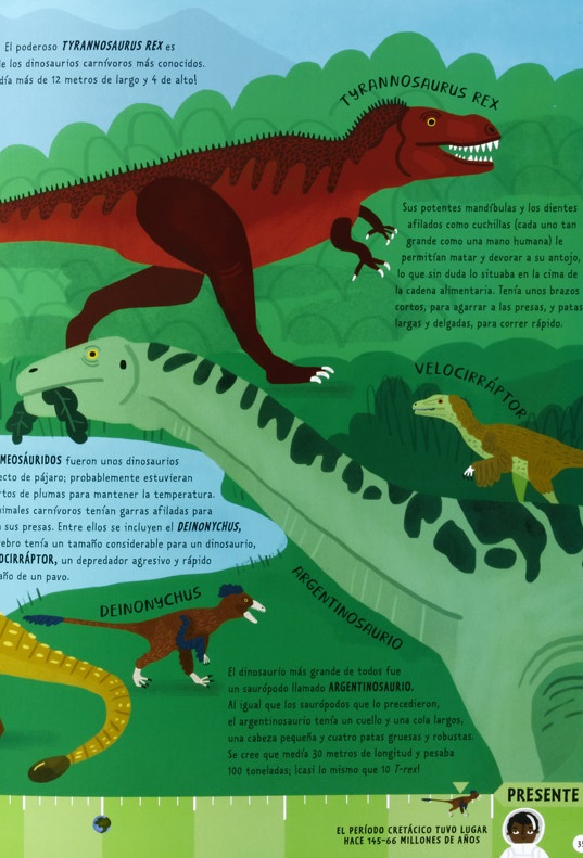 Ilustración de Lo que vieron los dinosaurios