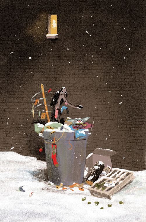 Ilustración de Perro Apestoso, ¡feliz Navidad!