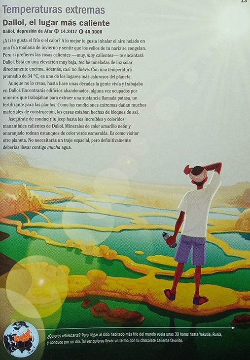 Ilustración de Atlas Obscura. Guía de exploración para las niñas y los niños más aventureros del mundo