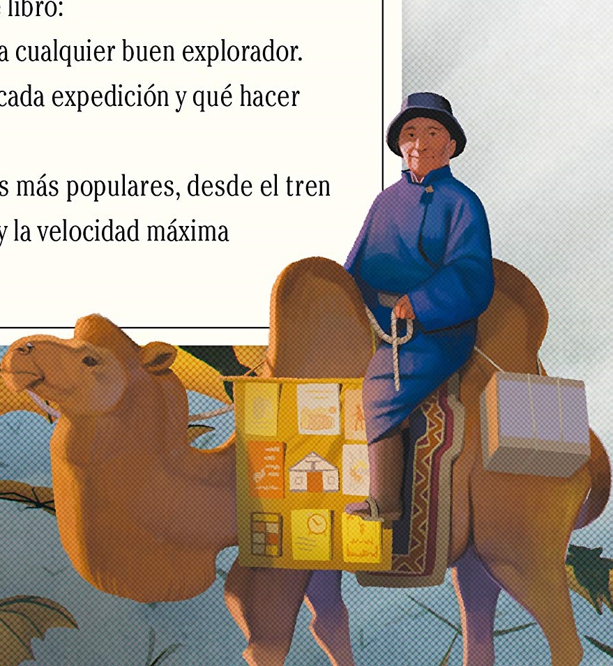 Ilustración de Atlas Obscura. Guía de exploración para las niñas y los niños más aventureros del mundo