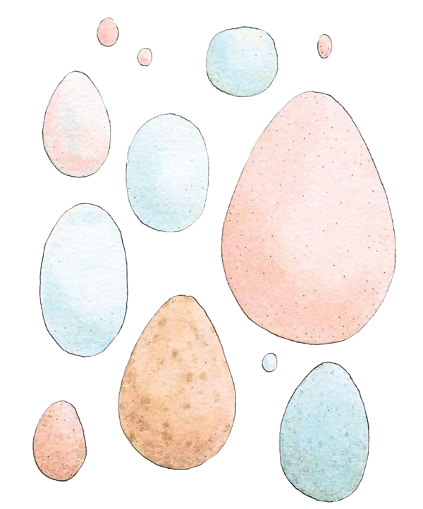 Ilustración de En el huevo