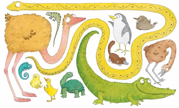 Ilustración de En el huevo