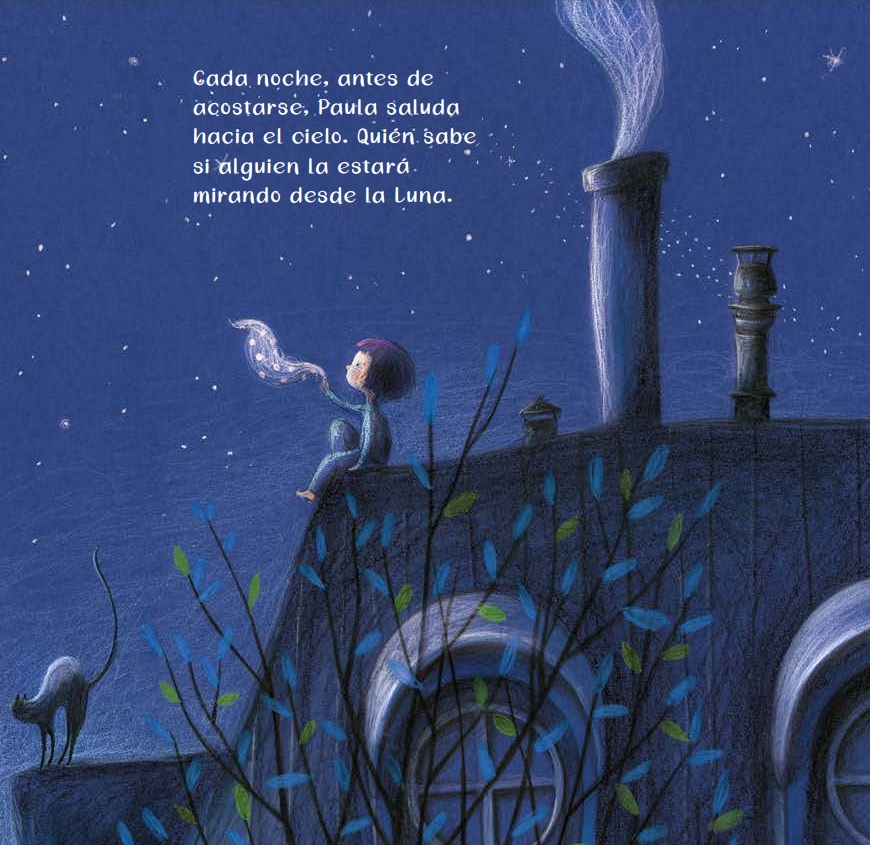 Ilustración de Paula y la Luna