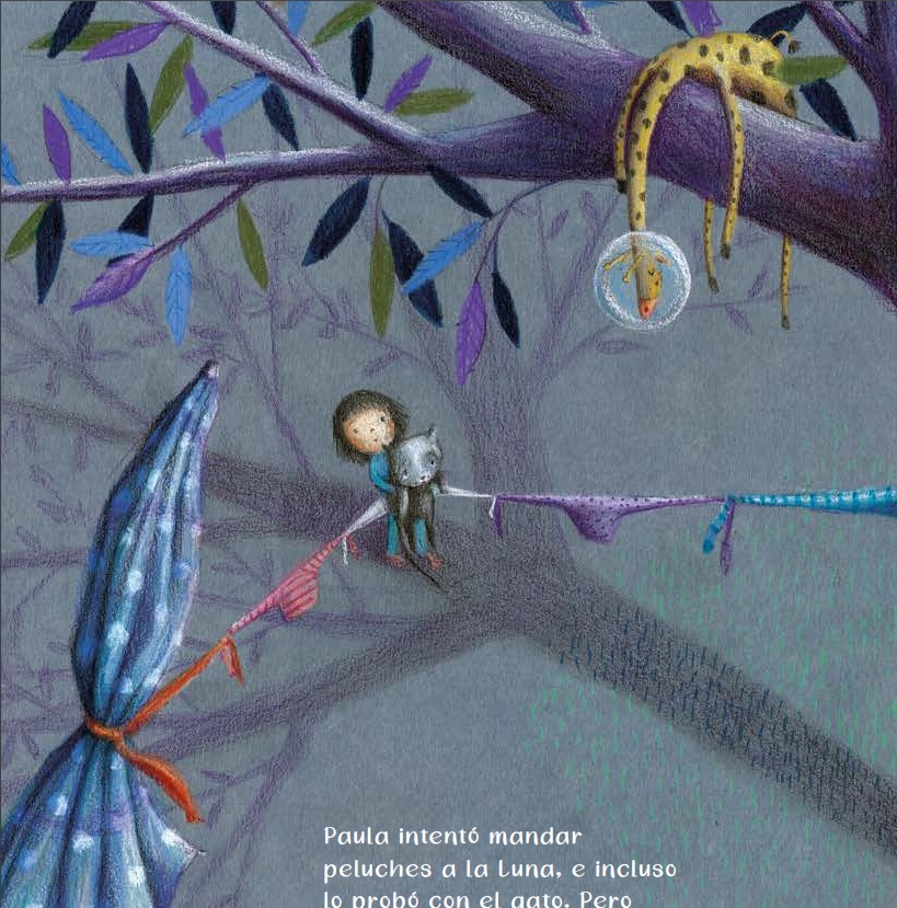 Ilustración de Paula y la Luna