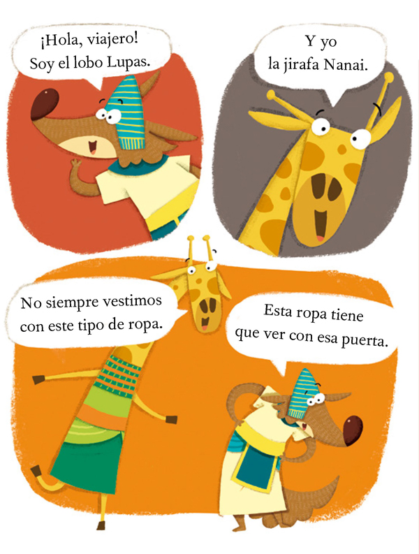 Ilustración de Lupas y Nanai