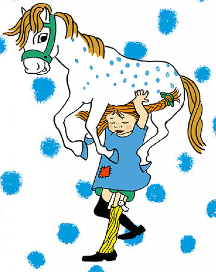 Ilustración de Pippi se embarca