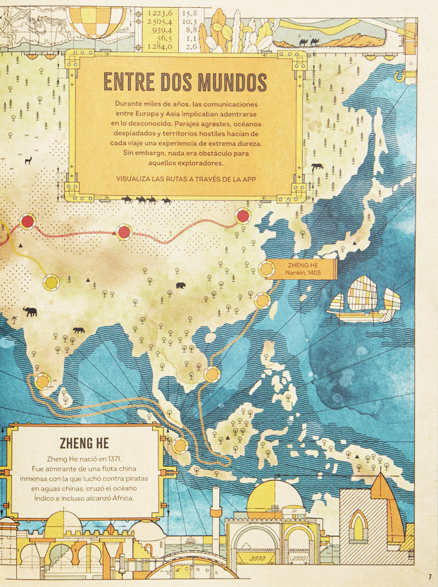 Ilustración de Atlas de las grandes expediciones