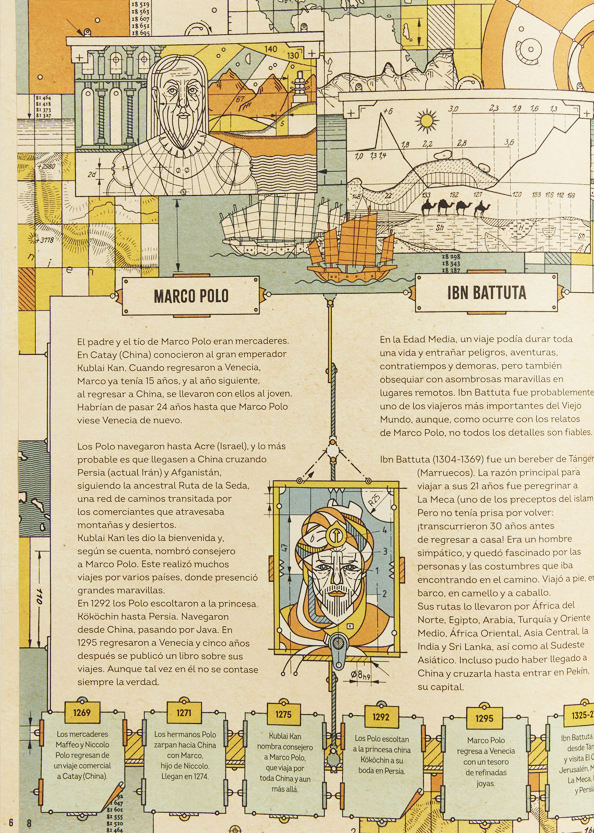Ilustración de Atlas de las grandes expediciones