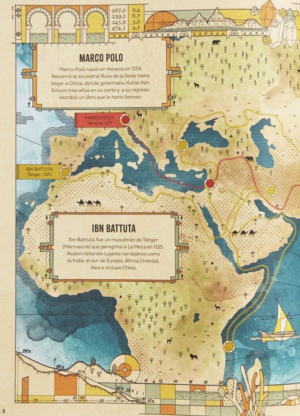 Ilustración de Atlas de las grandes expediciones