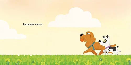 Ilustración de La pelota va