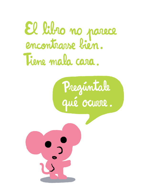 Ilustración de El libro que tiene pupa
