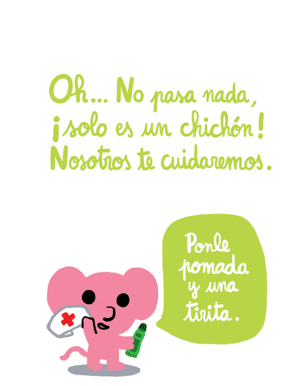Ilustración de El libro que tiene pupa