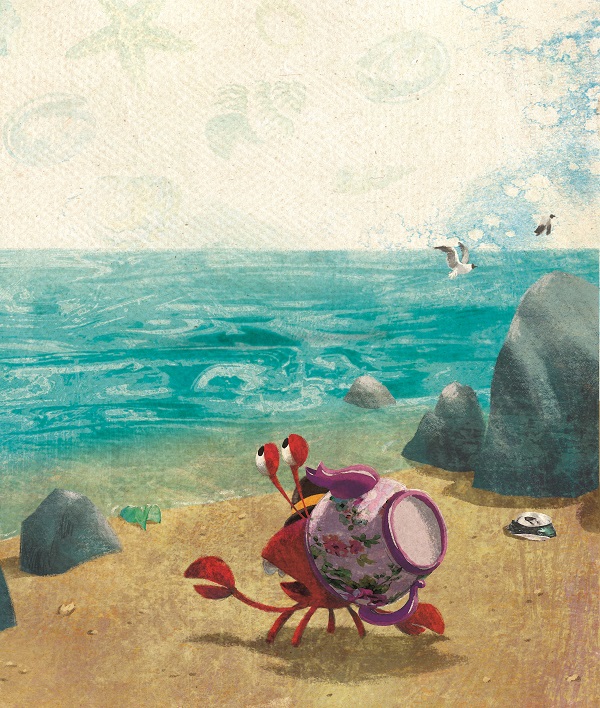 Ilustración de Alejo, el cangrejo