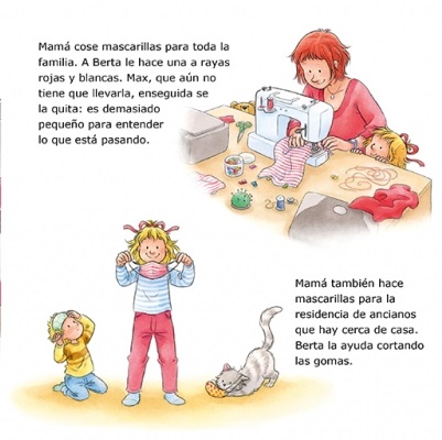 Ilustración de Berta convive con el coronavirus