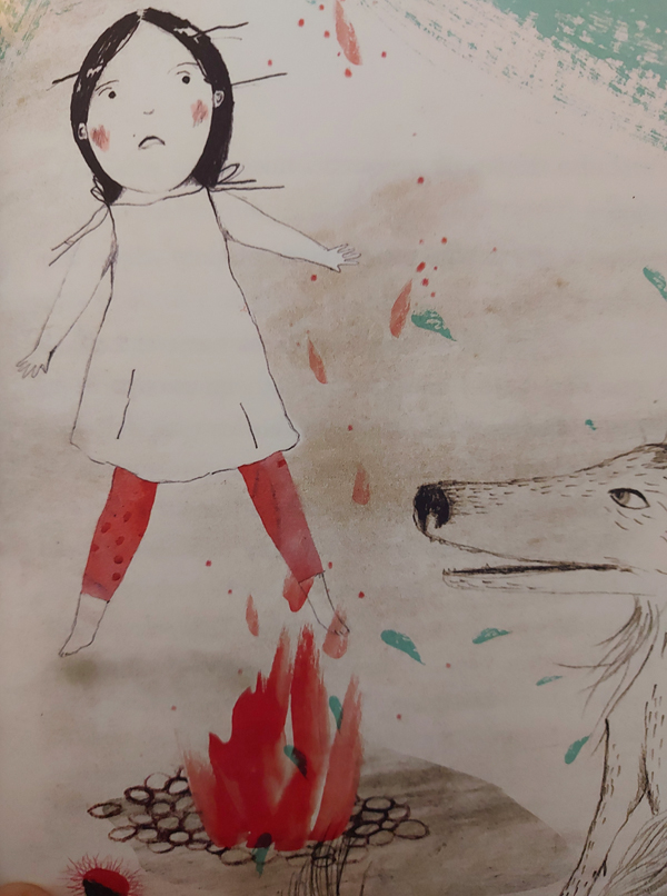 Ilustración de Las historias del lobo de arena