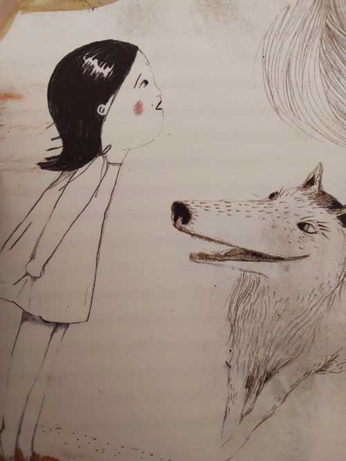 Ilustración de Las historias del lobo de arena